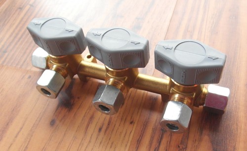 Gas verteilerblock gok - gas, grau